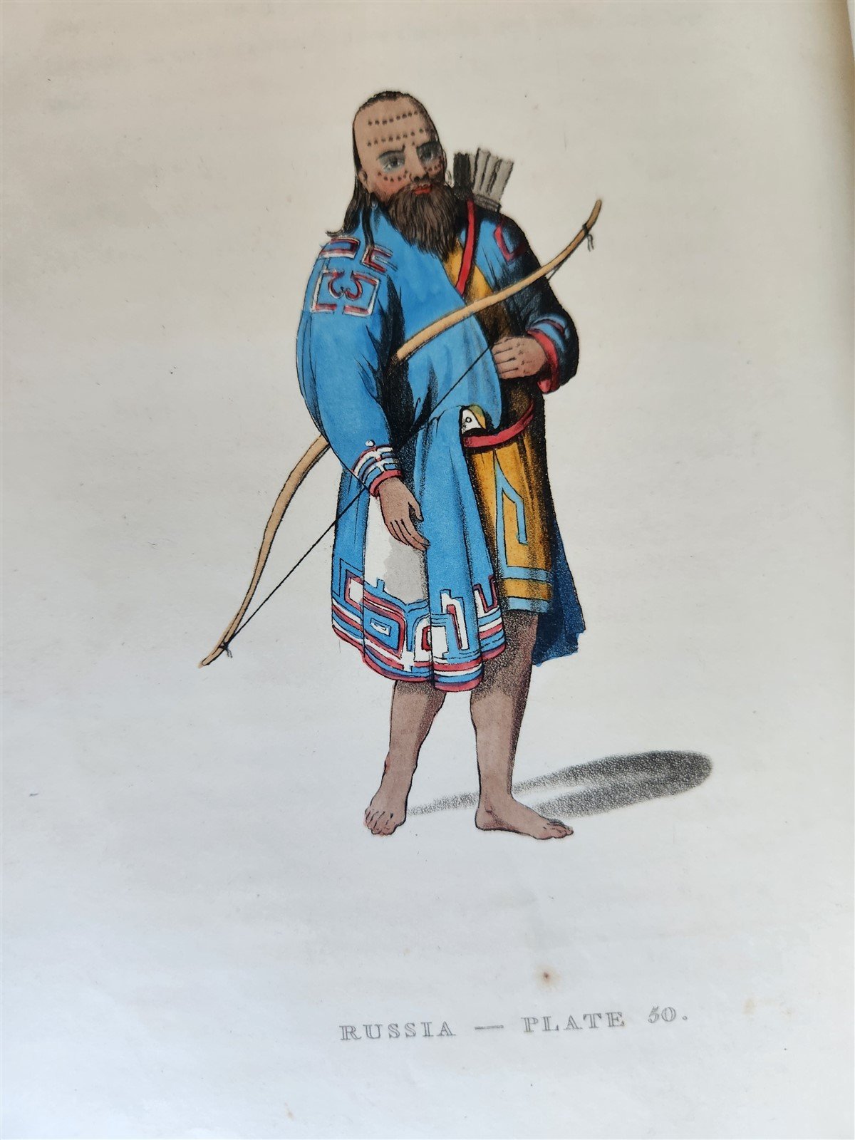 1814 PICTURESQUE REPRESENTATIONS DRESS & MANNERS of RUSSIANS antique 64 PLATES