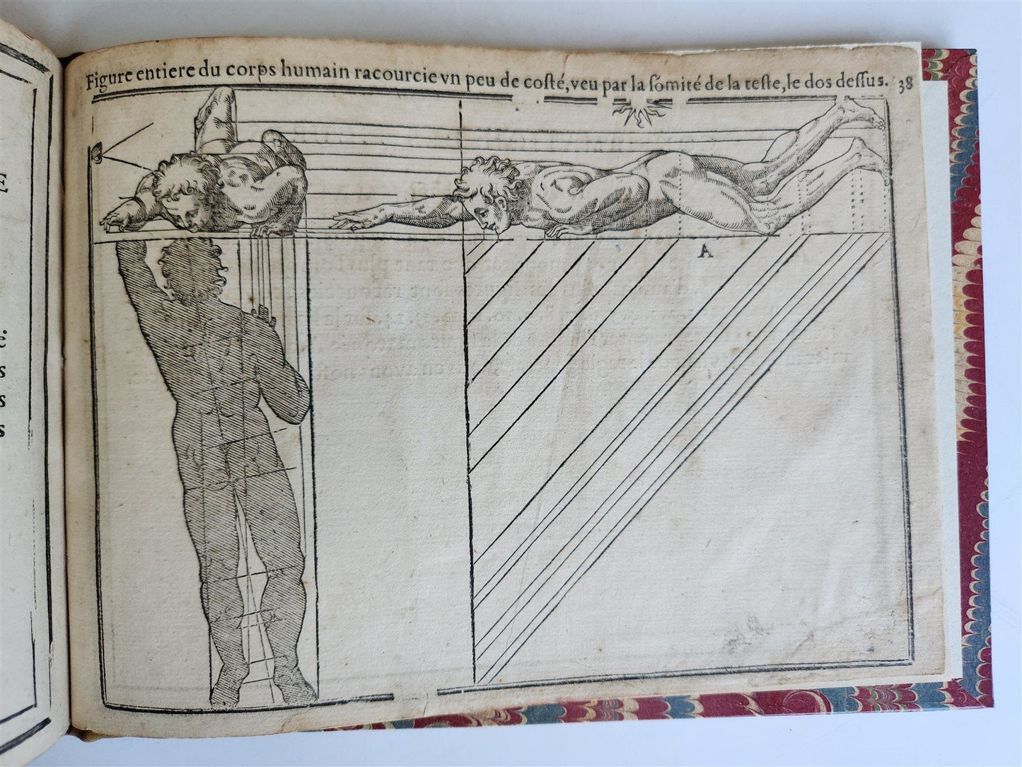 1676 DRAWING BOOK by Jean Cousin antique ILLUSTRATED w/ 33 MAGNIFICENT WOODCUTS