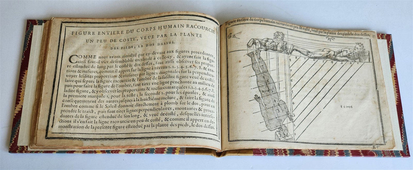 1676 DRAWING BOOK by Jean Cousin antique ILLUSTRATED w/ 33 MAGNIFICENT WOODCUTS