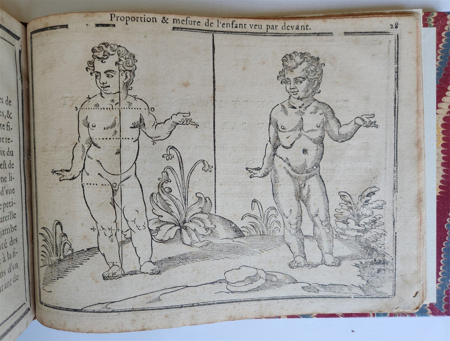 1676 DRAWING BOOK by Jean Cousin antique ILLUSTRATED w/ 33 MAGNIFICENT WOODCUTS