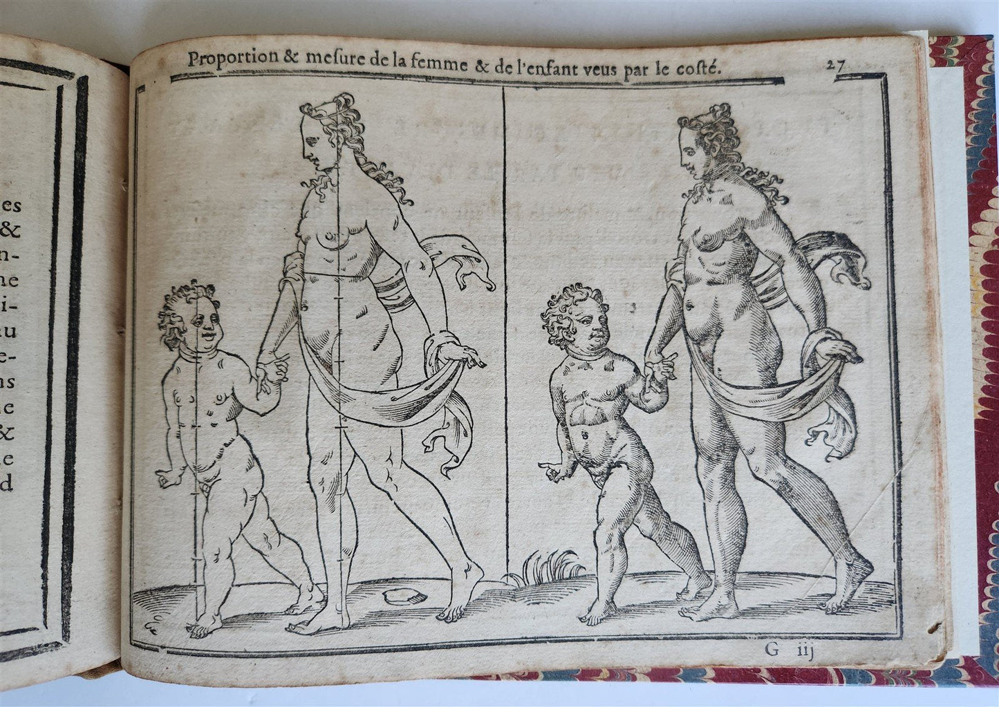 1676 DRAWING BOOK by Jean Cousin antique ILLUSTRATED w/ 33 MAGNIFICENT WOODCUTS