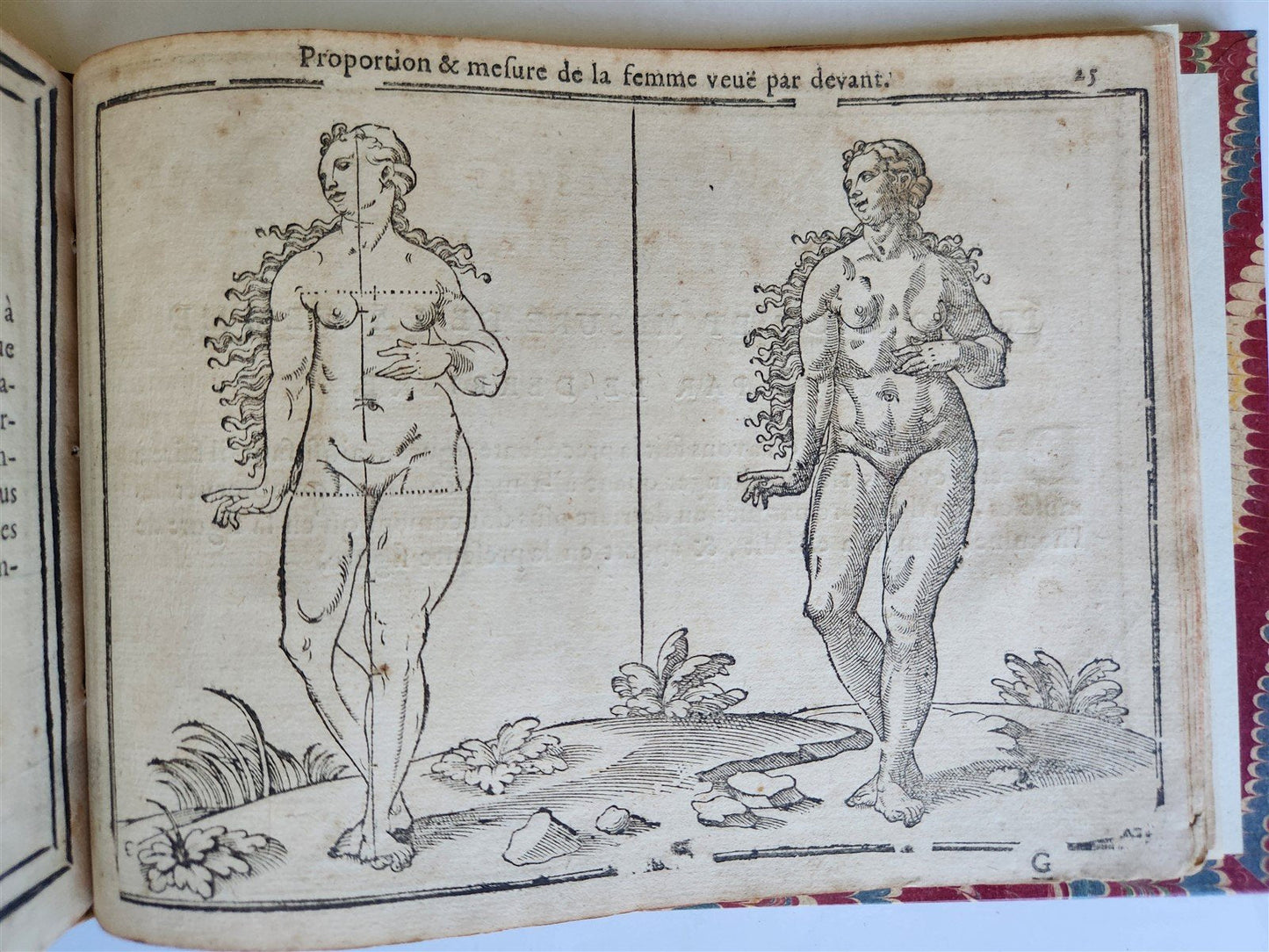 1676 DRAWING BOOK by Jean Cousin antique ILLUSTRATED w/ 33 MAGNIFICENT WOODCUTS
