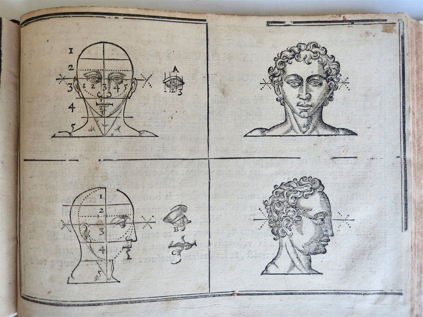 1676 DRAWING BOOK by Jean Cousin antique ILLUSTRATED w/ 33 MAGNIFICENT WOODCUTS