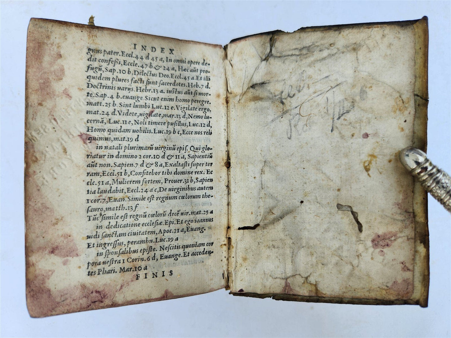 1548 BIBLE in LATIN NEW TESTAMENT antique RARE POCKET SIZE BIBLIA VELLUM BINDING