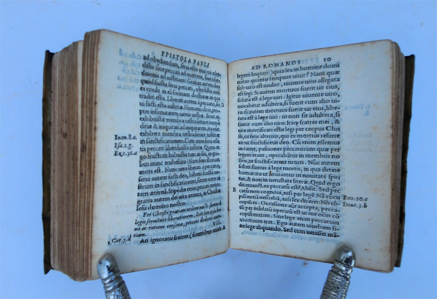 1548 BIBLE in LATIN NEW TESTAMENT antique RARE POCKET SIZE BIBLIA VELLUM BINDING