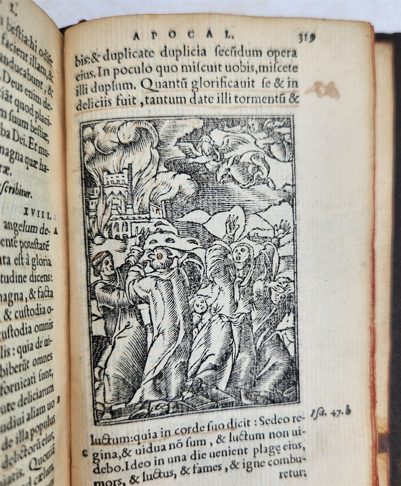 1557 BIBLE in LATIN FULLY ILLUSTRATED antique RARE pocket size NEW TESTAMENT