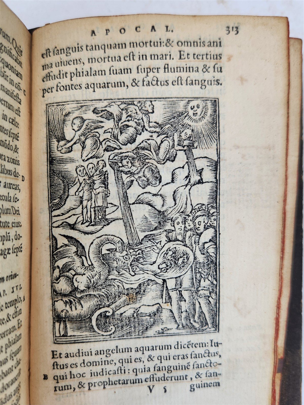 1557 BIBLE in LATIN FULLY ILLUSTRATED antique RARE pocket size NEW TESTAMENT