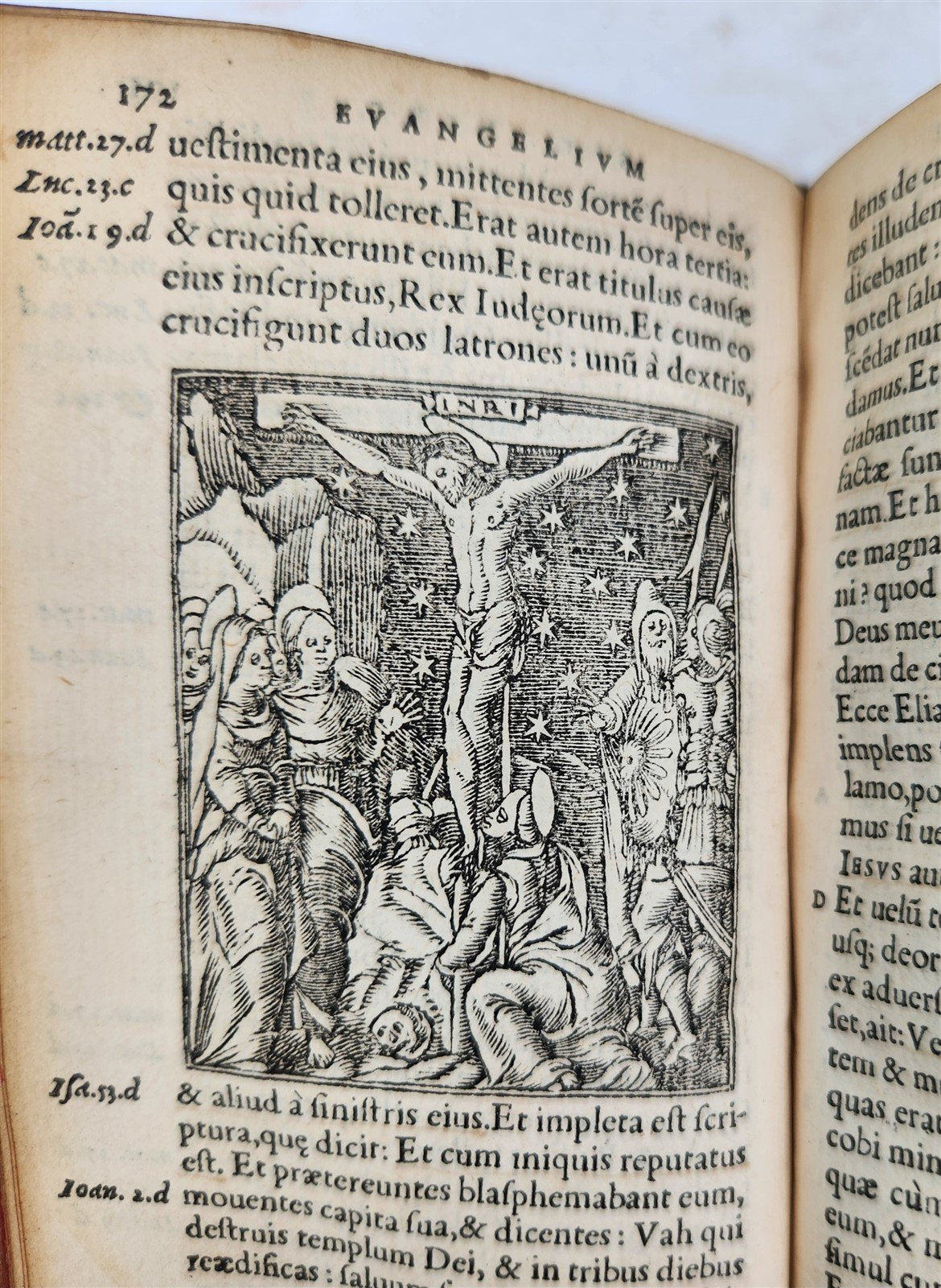 1557 BIBLE in LATIN FULLY ILLUSTRATED antique RARE pocket size NEW TESTAMENT