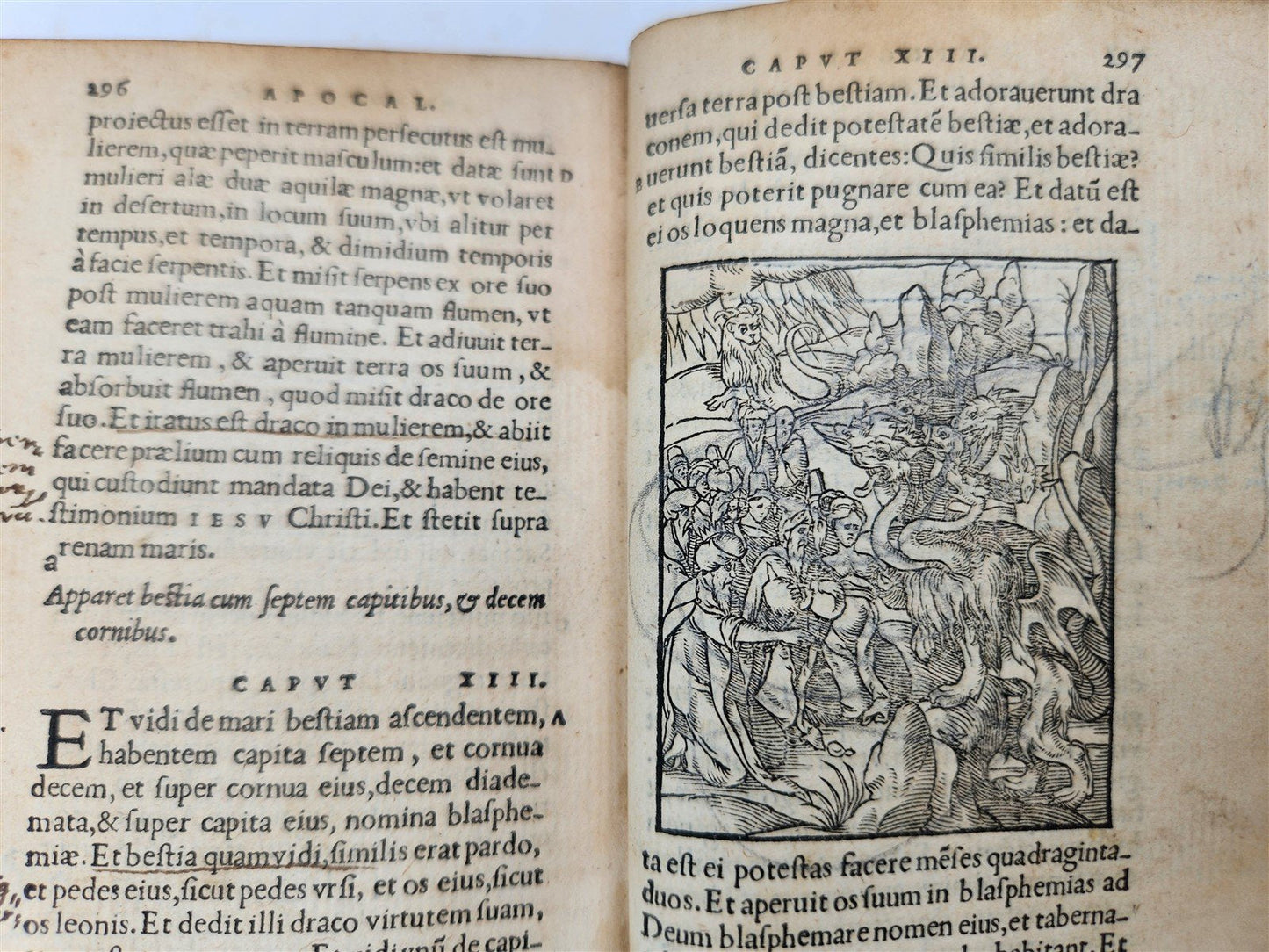 1548 BIBLE in LATIN FULLY ILLUSTRATED antique RARE pocket size NEW TESTAMENT