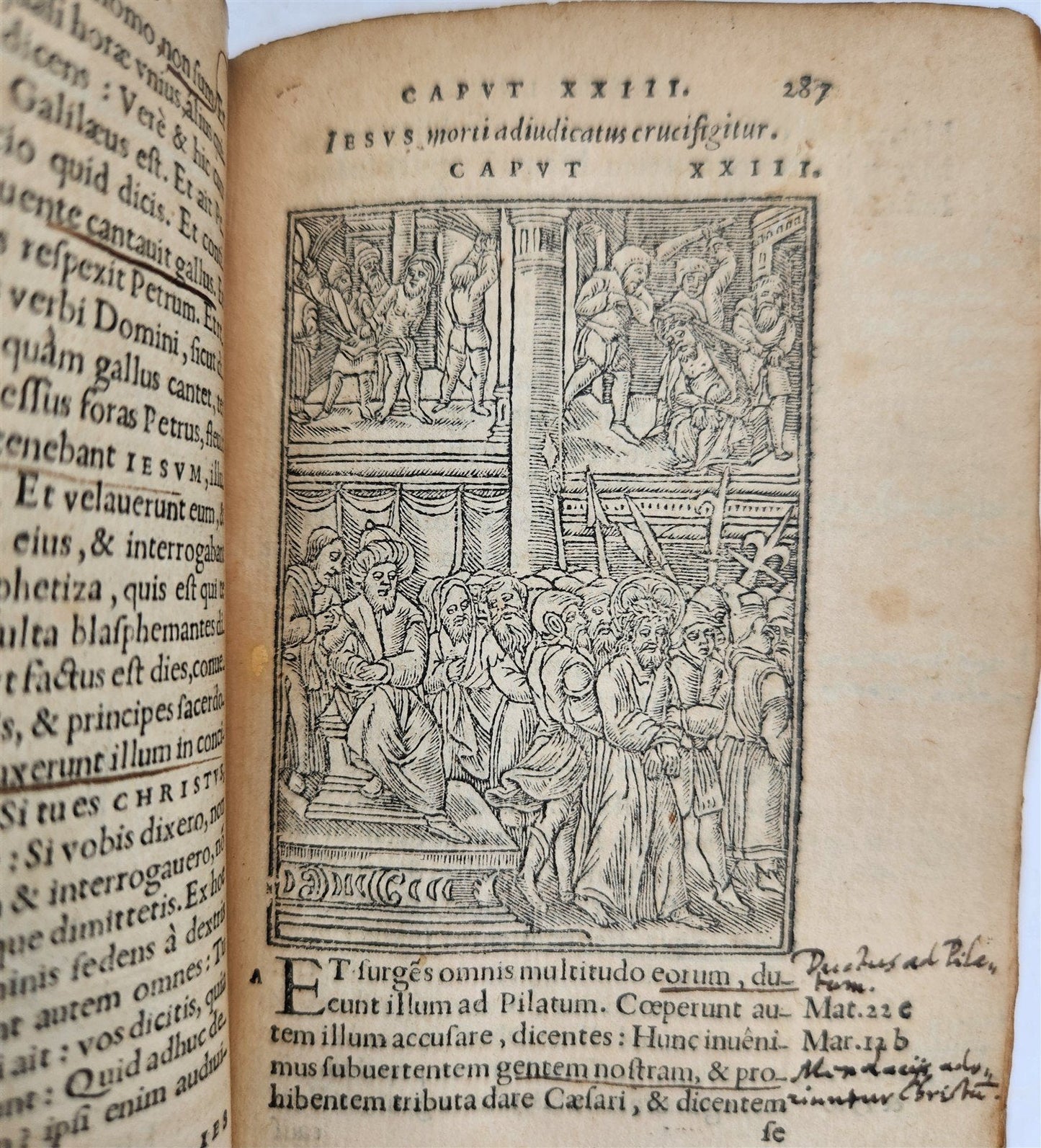 1548 BIBLE in LATIN FULLY ILLUSTRATED antique RARE pocket size NEW TESTAMENT