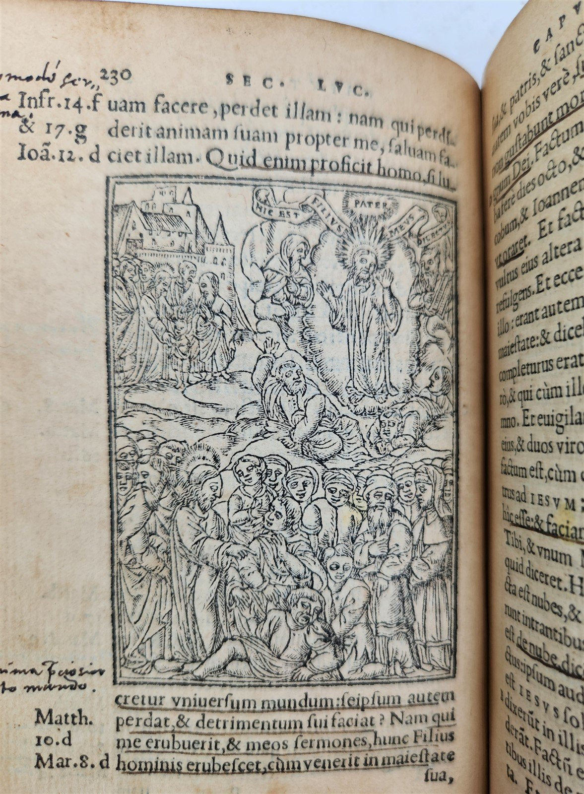 1548 BIBLE in LATIN FULLY ILLUSTRATED antique RARE pocket size NEW TESTAMENT