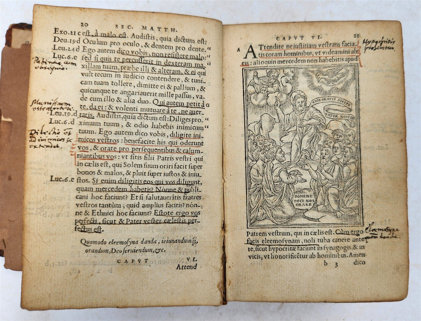 1548 BIBLE in LATIN FULLY ILLUSTRATED antique RARE pocket size NEW TESTAMENT