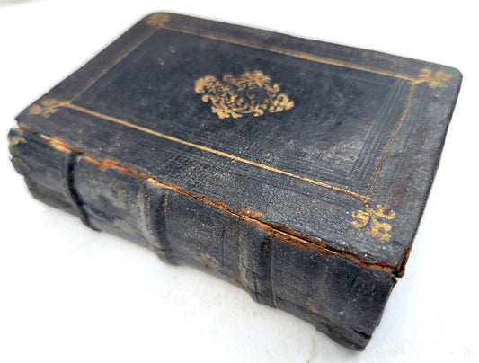 1546 BIBLE in LATIN antique RARE pocket size SANCTUM IESU CHRISTI EVANGELIUM
