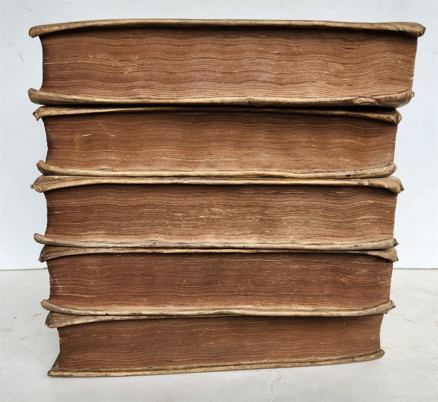 1685 5 VELLUM BOUND FOLIOS antique analytica practica problematica & philologica