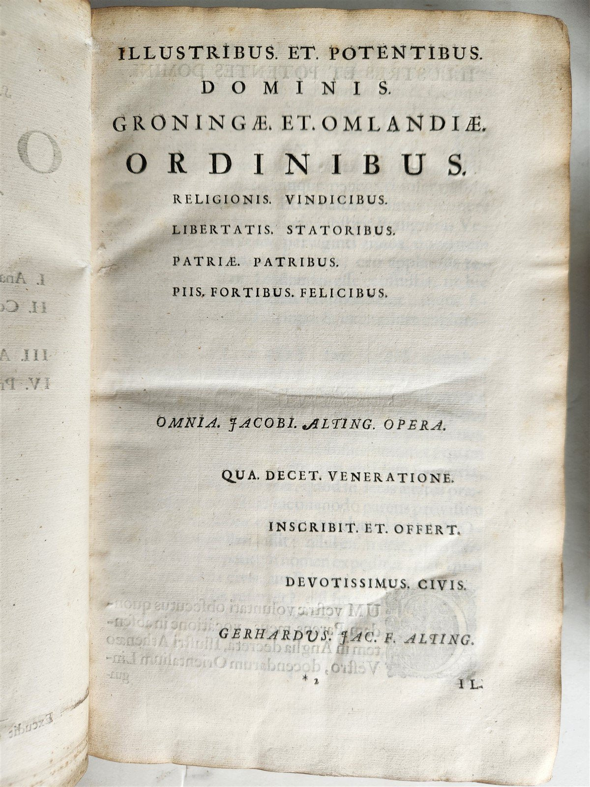 1685 5 VELLUM BOUND FOLIOS antique analytica practica problematica & philologica