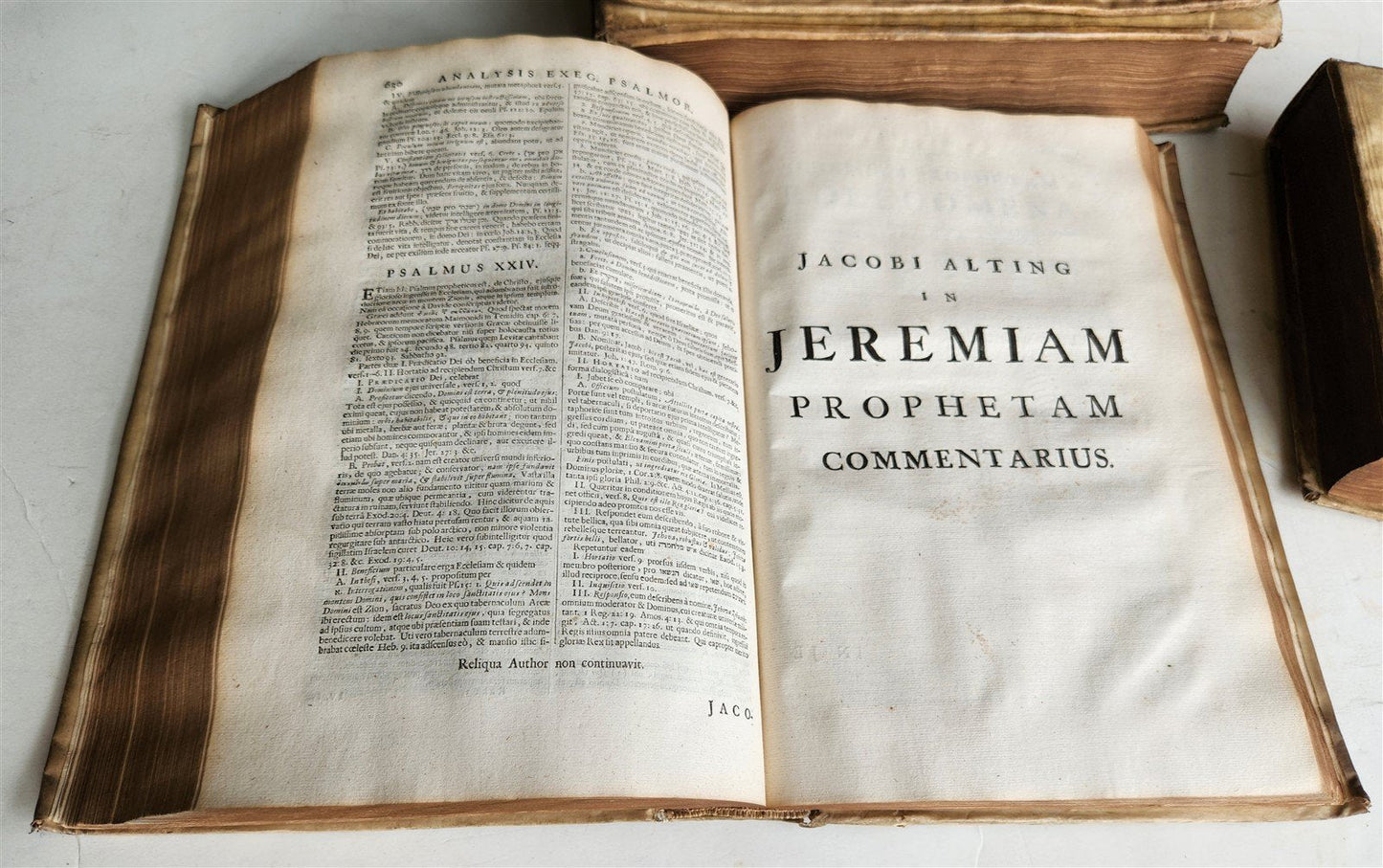 1685 5 VELLUM BOUND FOLIOS antique analytica practica problematica & philologica
