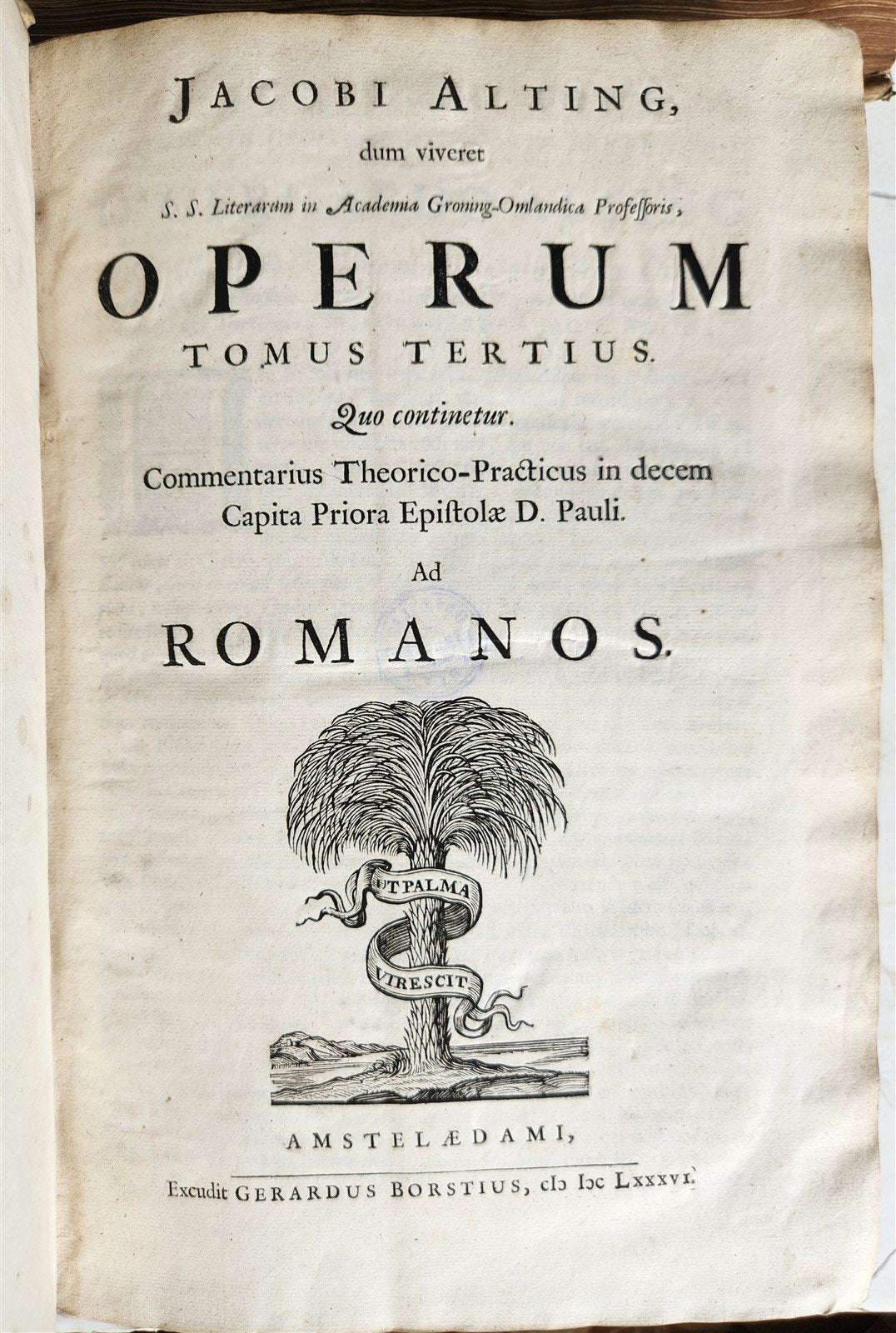 1685 5 VELLUM BOUND FOLIOS antique analytica practica problematica & philologica