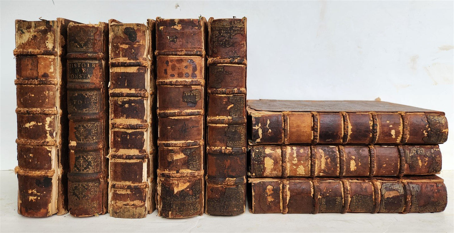 1672 HISTORY of CONSTANTINOPLE 8 VOLUMES antique in FRENCH TURKISH INTEREST