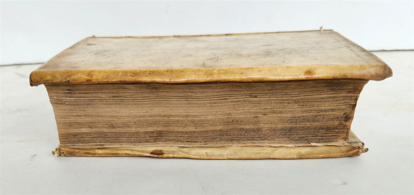 1621 ILLUSTRATED Homiliarum in Evangelia antique VELLUM BINDING