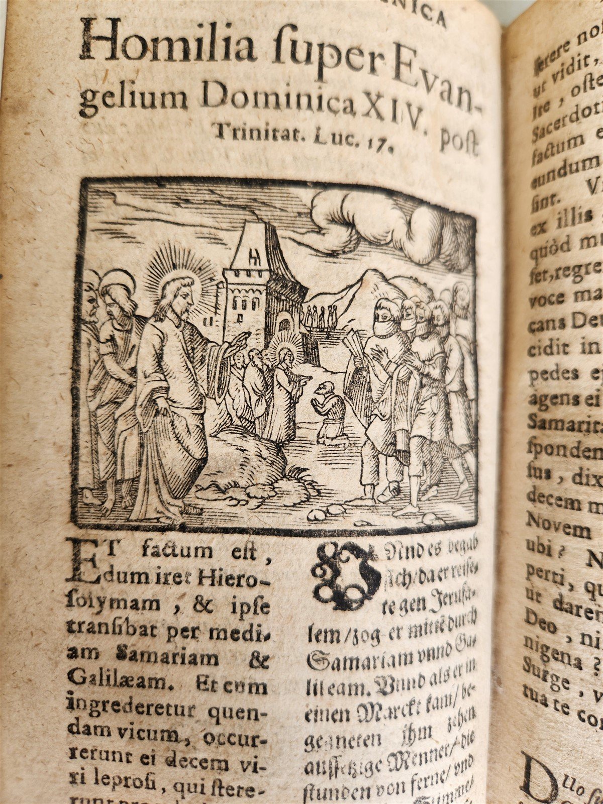 1621 ILLUSTRATED Homiliarum in Evangelia antique VELLUM BINDING