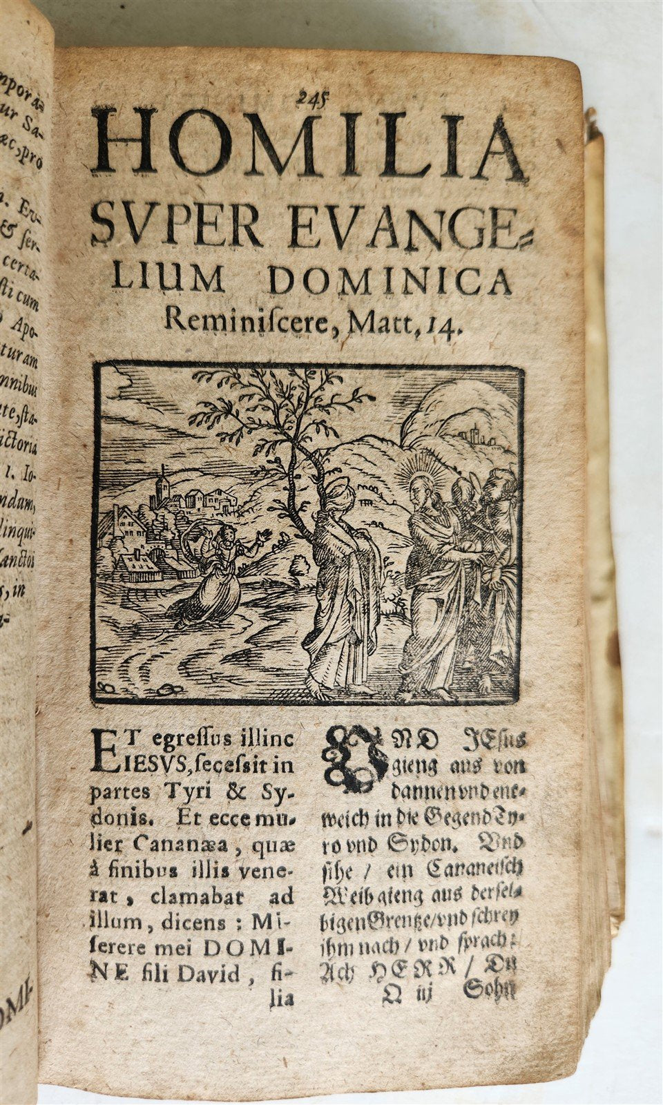 1621 ILLUSTRATED Homiliarum in Evangelia antique VELLUM BINDING
