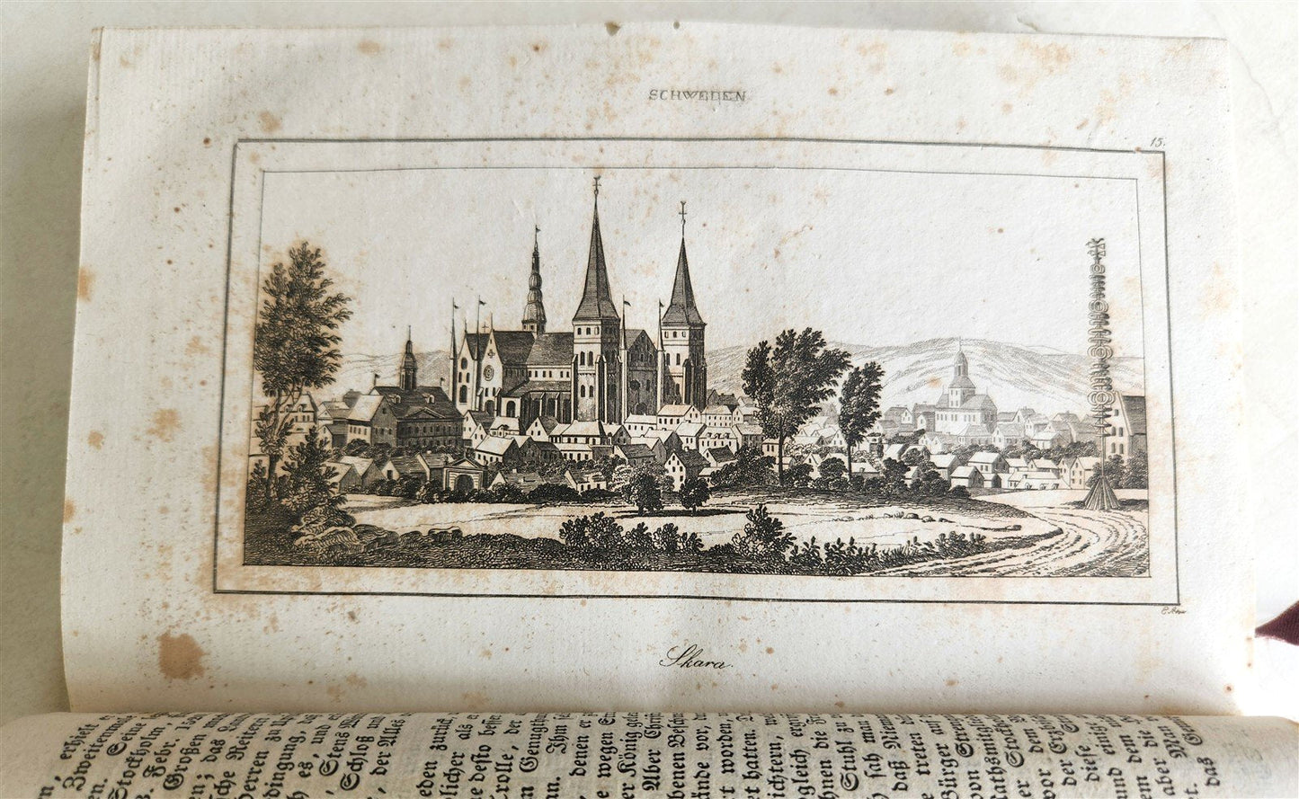 1830s ILLUSTRATED TRAVELS to MICRONESIA SWEDEN NORWAY GREECE antique 3 VOLUMES