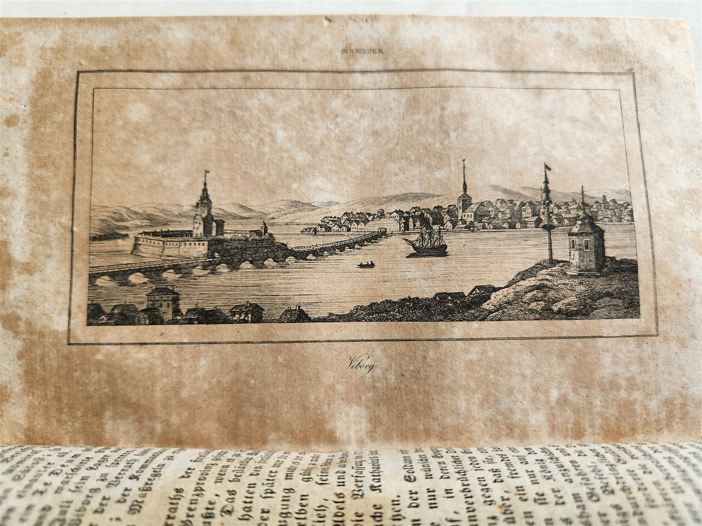 1830s ILLUSTRATED TRAVELS to MICRONESIA SWEDEN NORWAY GREECE antique 3 VOLUMES