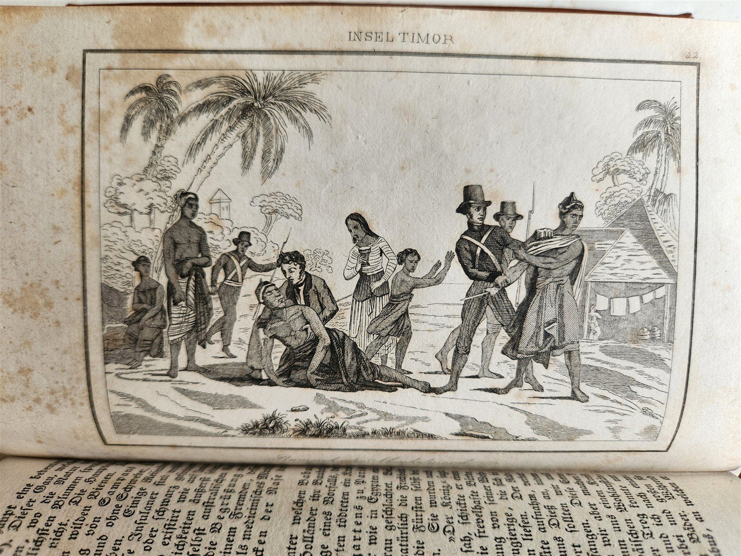 1830s ILLUSTRATED TRAVELS to MICRONESIA SWEDEN NORWAY GREECE antique 3 VOLUMES