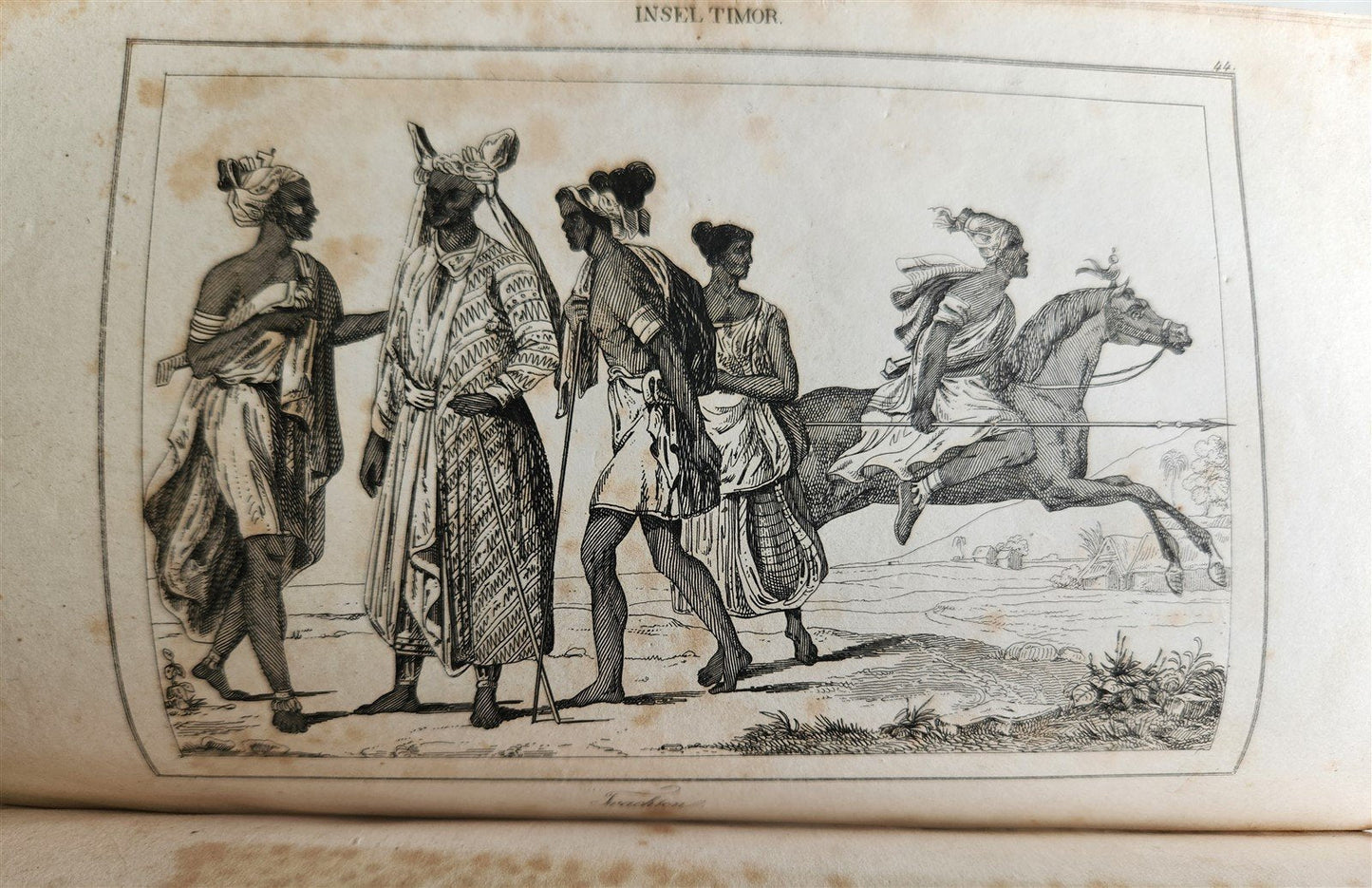 1830s ILLUSTRATED TRAVELS to MICRONESIA SWEDEN NORWAY GREECE antique 3 VOLUMES