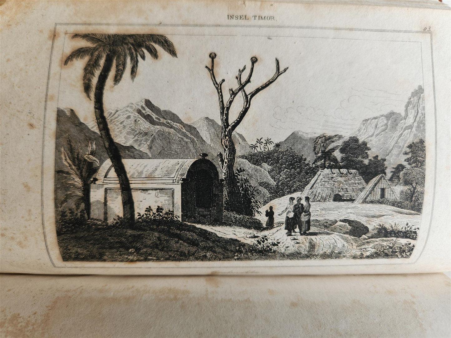 1830s ILLUSTRATED TRAVELS to MICRONESIA SWEDEN NORWAY GREECE antique 3 VOLUMES