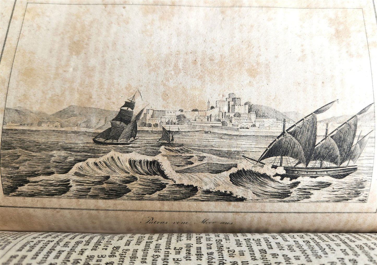 1830s ILLUSTRATED TRAVELS to MICRONESIA SWEDEN NORWAY GREECE antique 3 VOLUMES