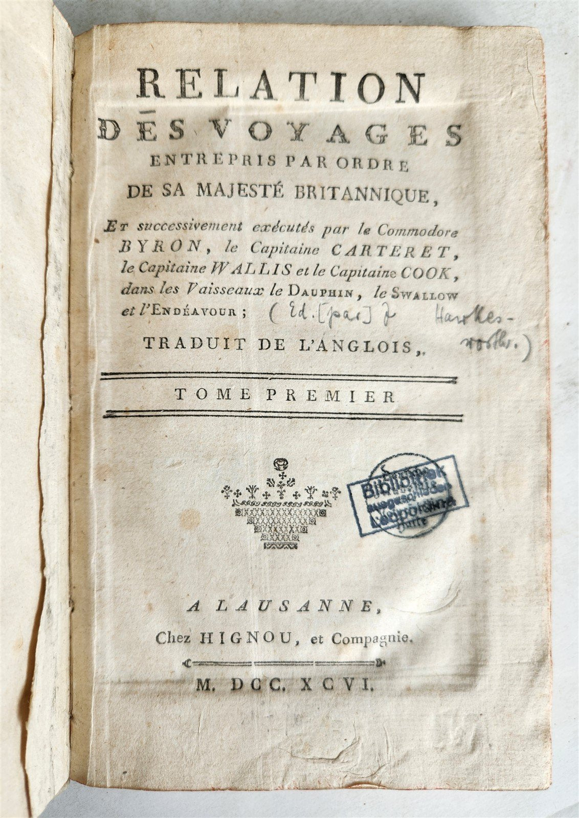 1796 CAPTAIN COOK TRAVELS antique 8 VOLUMES Relation des voyages entrepris