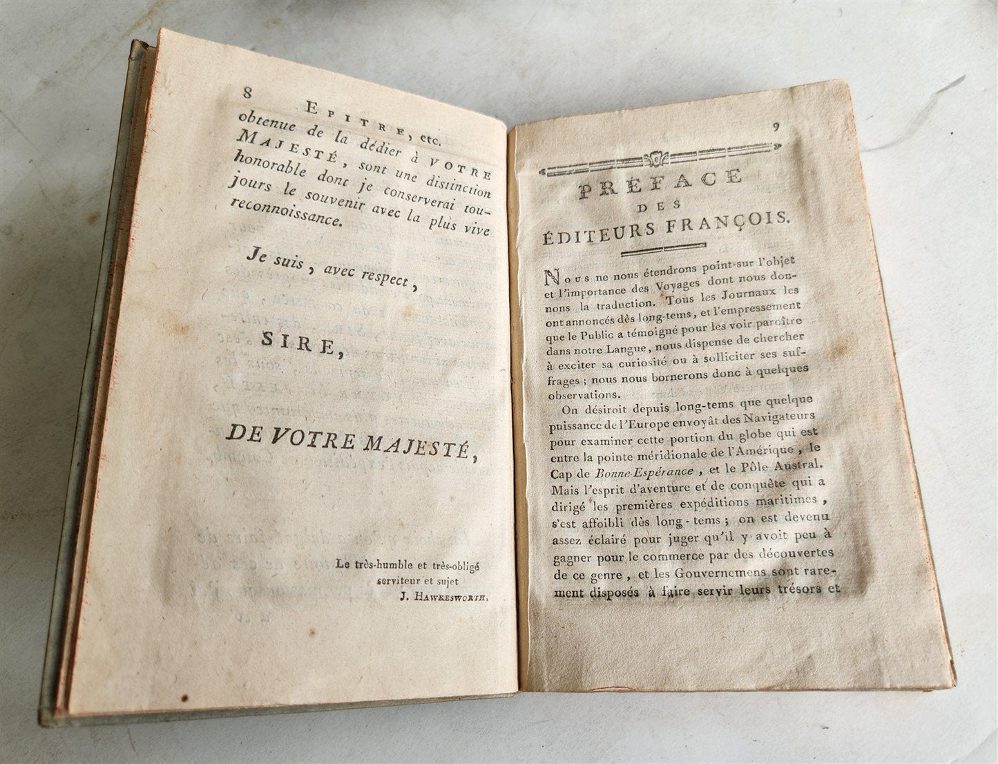 1796 CAPTAIN COOK TRAVELS antique 8 VOLUMES Relation des voyages entrepris