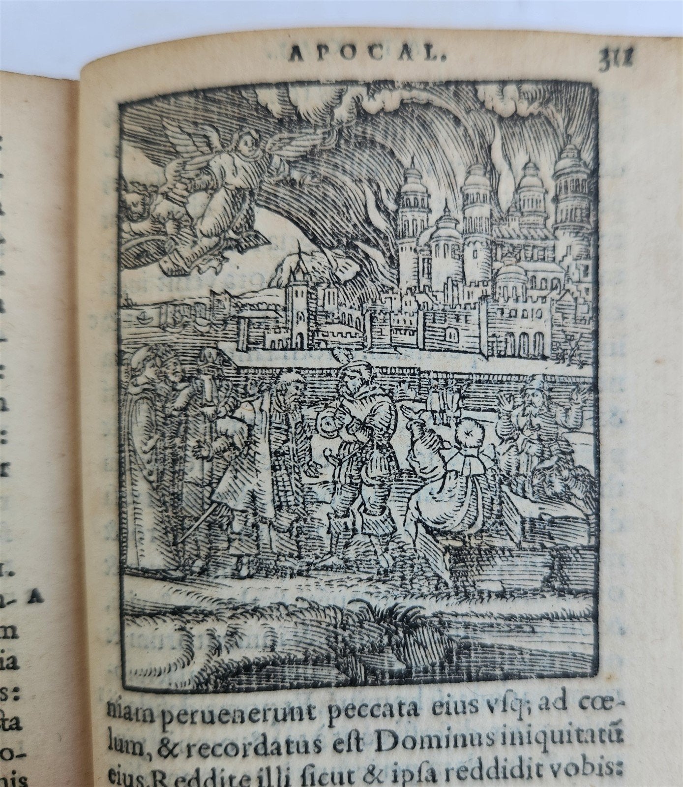 1546 BIBLE in LATIN FULLY ILLUSTRATED antique RARE pocket size NEW TESTAMENT