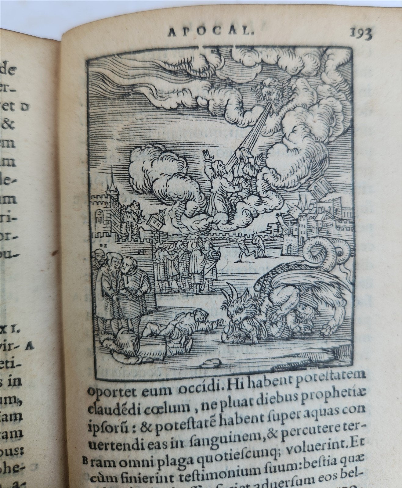 1546 BIBLE in LATIN FULLY ILLUSTRATED antique RARE pocket size NEW TESTAMENT