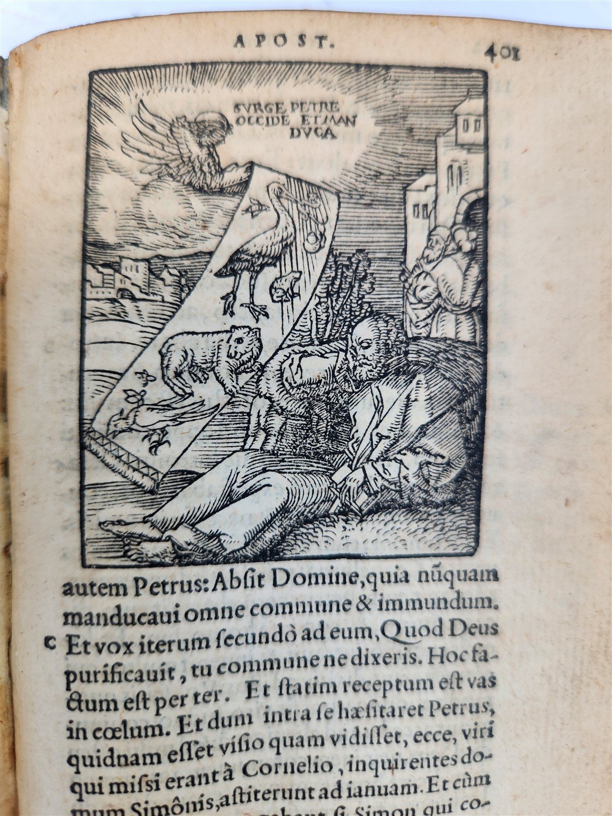 1546 BIBLE in LATIN FULLY ILLUSTRATED antique RARE pocket size NEW TESTAMENT