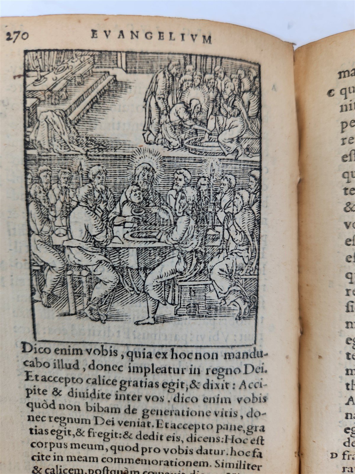 1546 BIBLE in LATIN FULLY ILLUSTRATED antique RARE pocket size NEW TESTAMENT