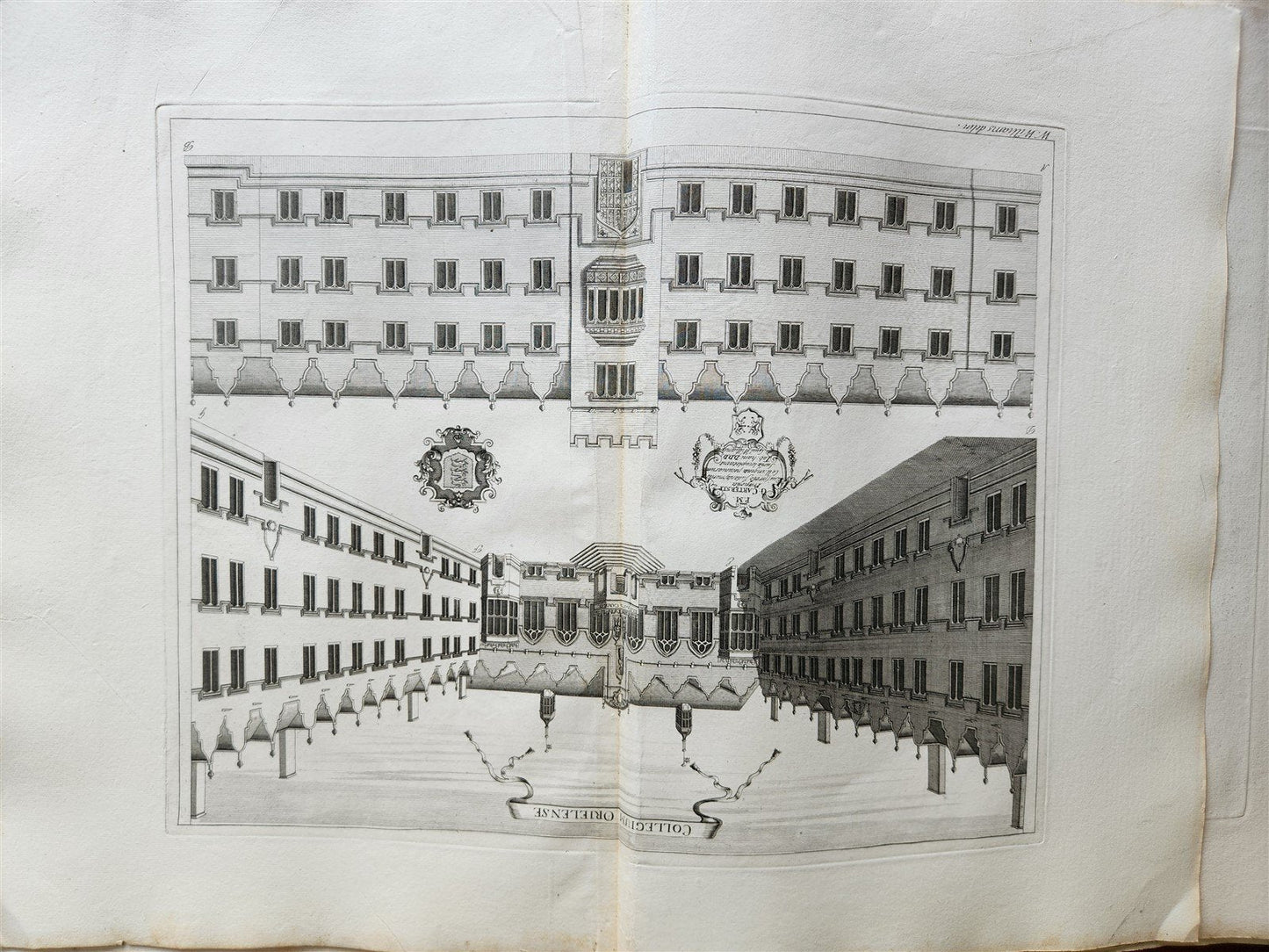 1733 OXONIA DEPICTA 58 OXFORD UNIVERSITY ENGRAVINGS antique LARGE FOLIO Williams