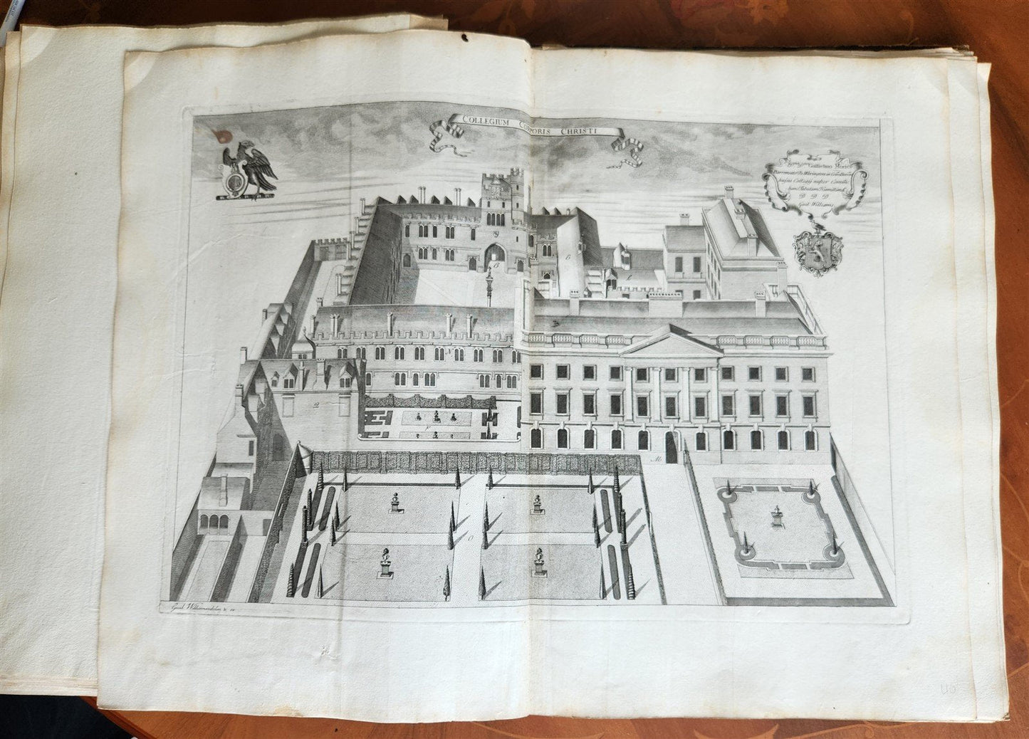 1733 OXONIA DEPICTA 58 OXFORD UNIVERSITY ENGRAVINGS antique LARGE FOLIO Williams