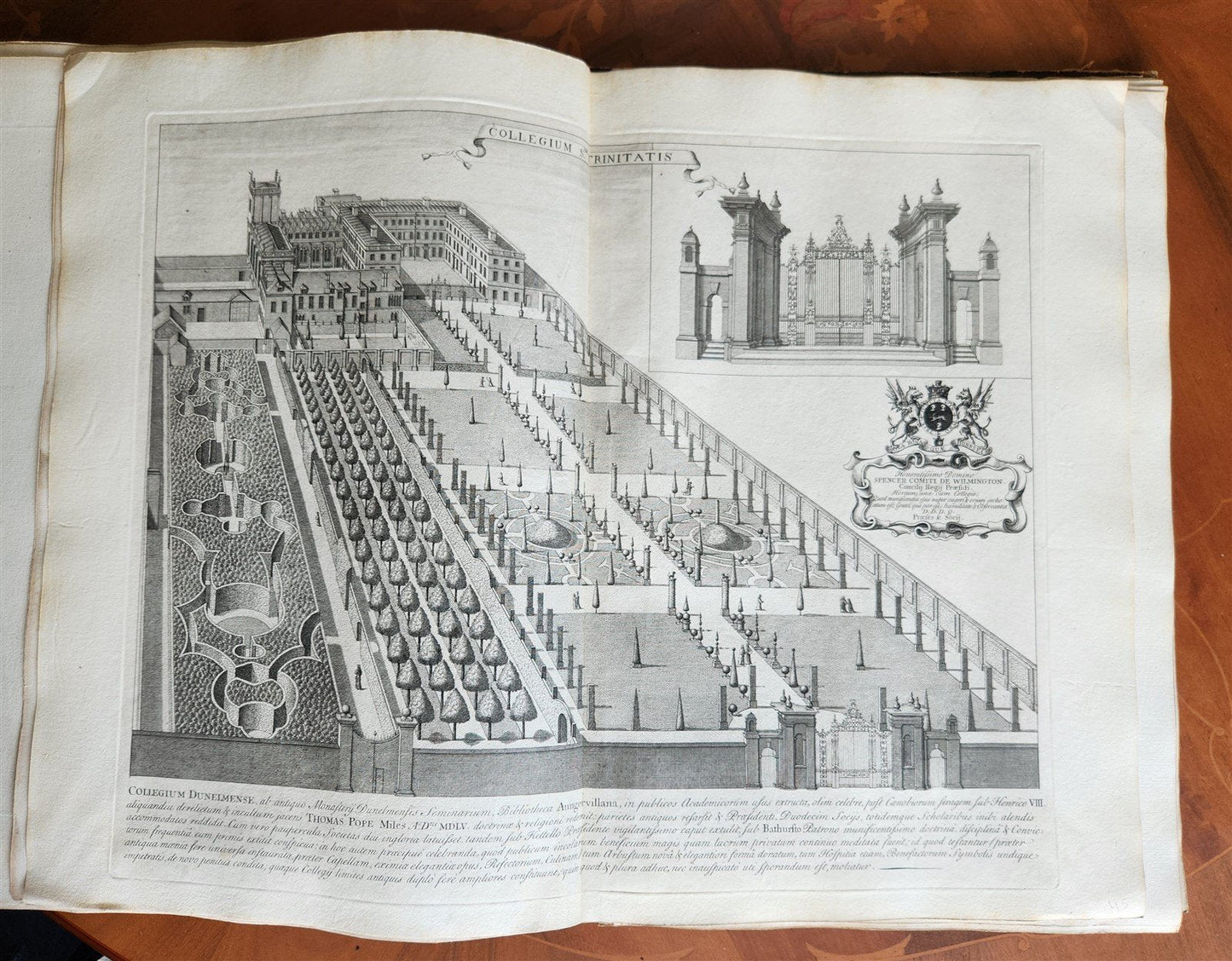 1733 OXONIA DEPICTA 58 OXFORD UNIVERSITY ENGRAVINGS antique LARGE FOLIO Williams