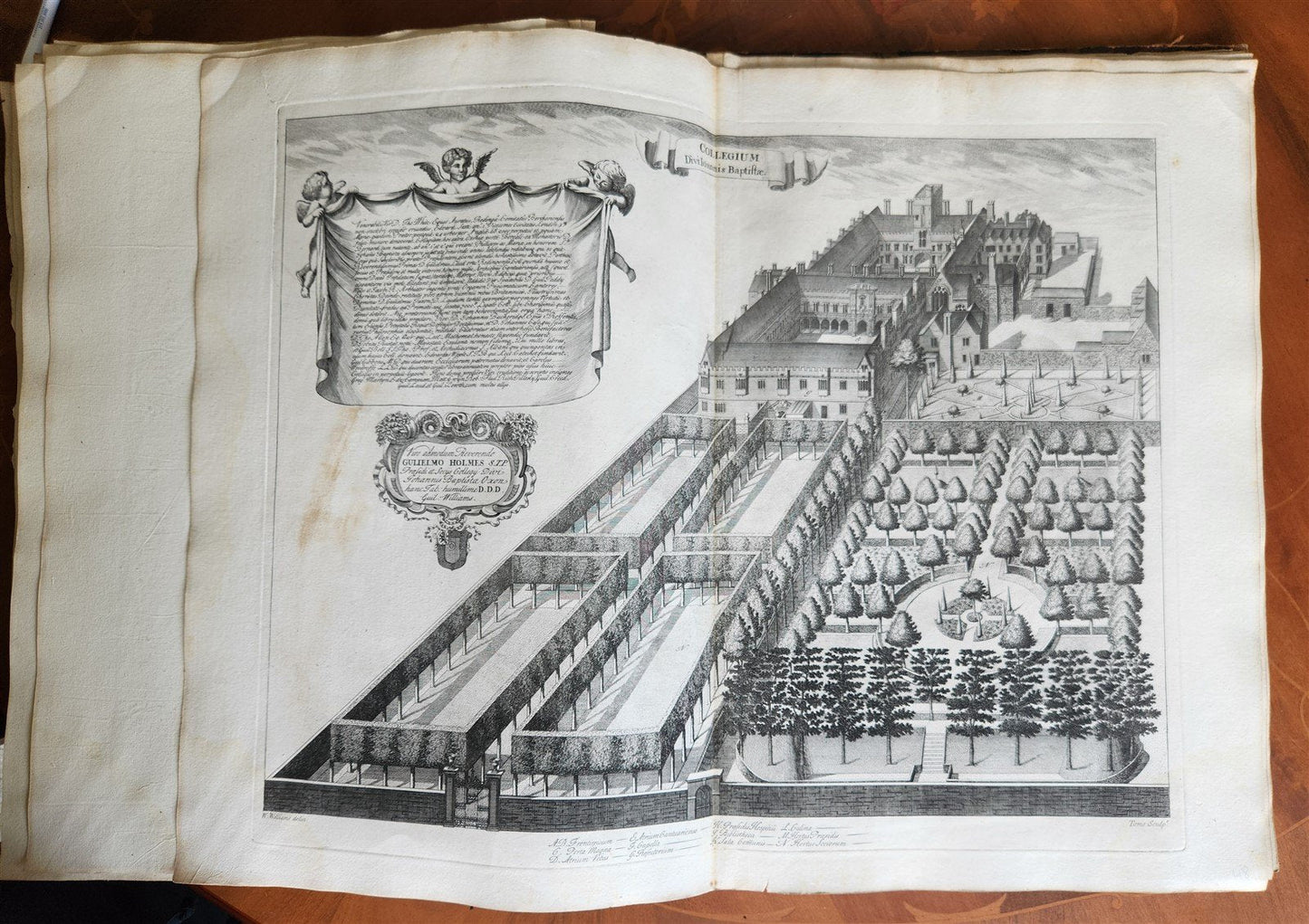 1733 OXONIA DEPICTA 58 OXFORD UNIVERSITY ENGRAVINGS antique LARGE FOLIO Williams