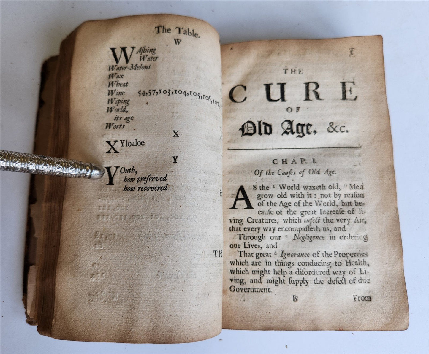 1683 CURE of OLD AGE & PRESERVATION of YOUTH by Roger Bacon antique in ENGLISH
