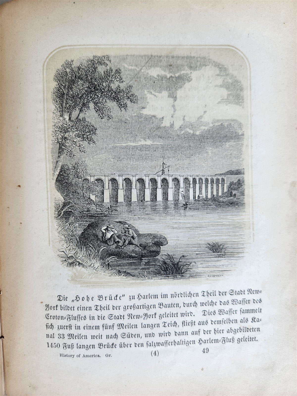 1866 PICTURES from HISTORY of AMERICA antique BILDER AUS DER GESCHICHTE AMERIKAS