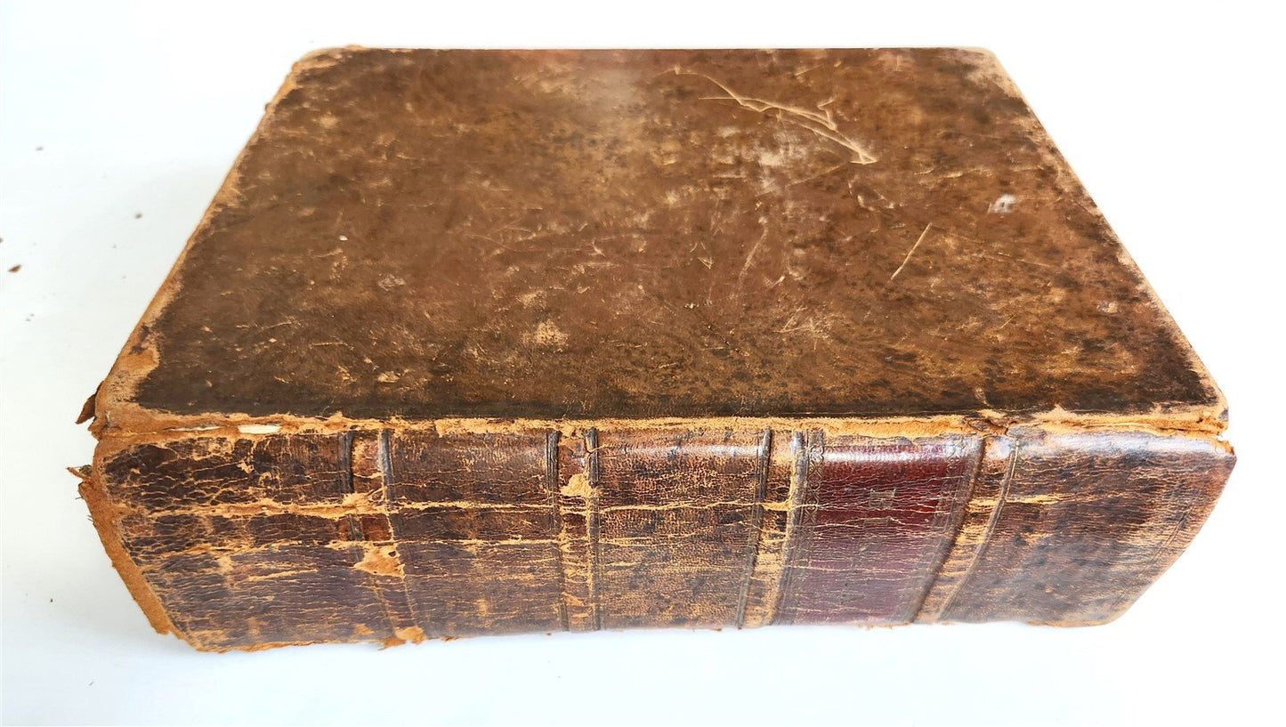 1828 BIBLE in GERMAN ILLUSTRATED antique PHILADELPHIA AMERICANA