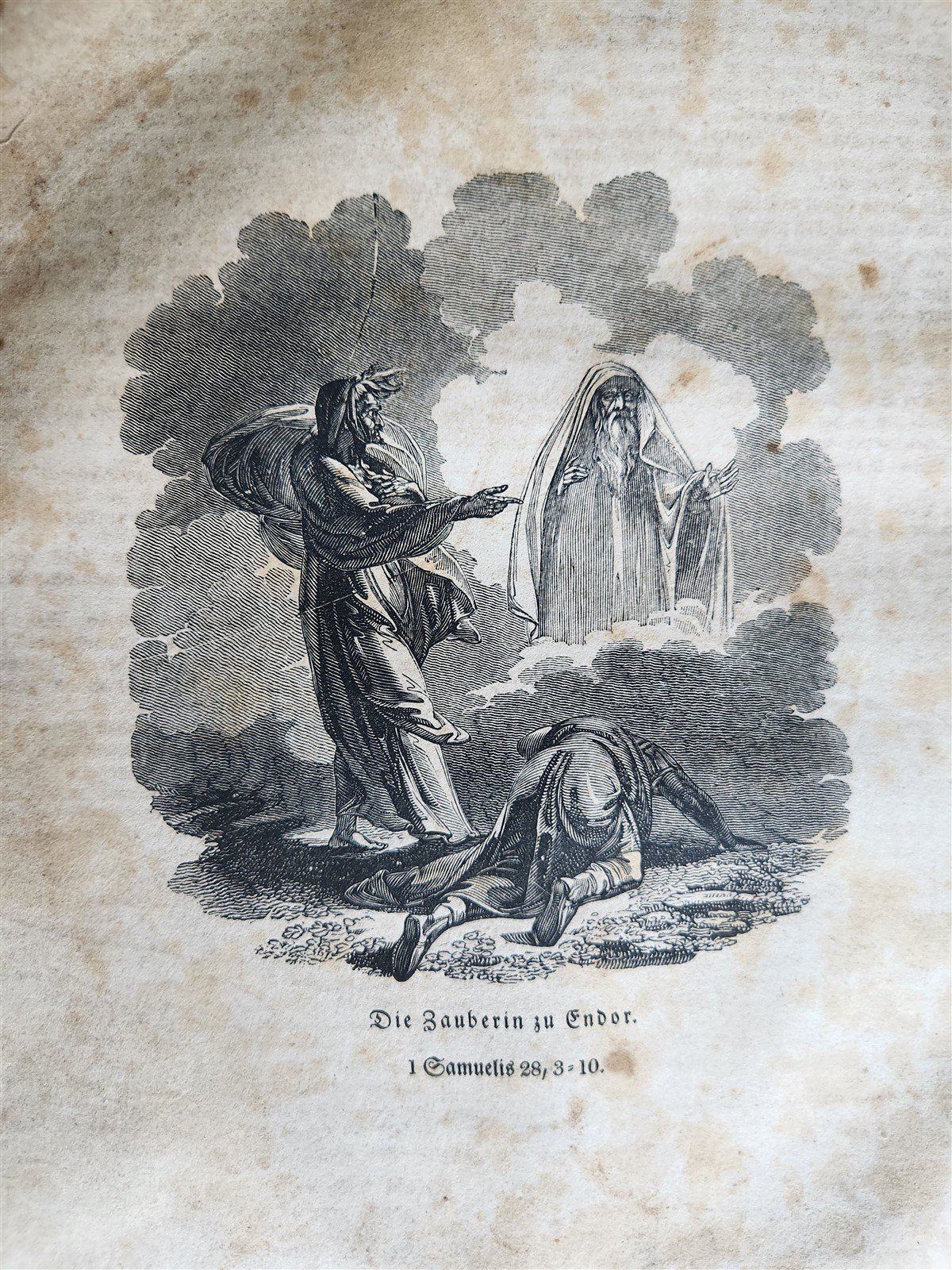 1828 BIBLE in GERMAN ILLUSTRATED antique PHILADELPHIA AMERICANA