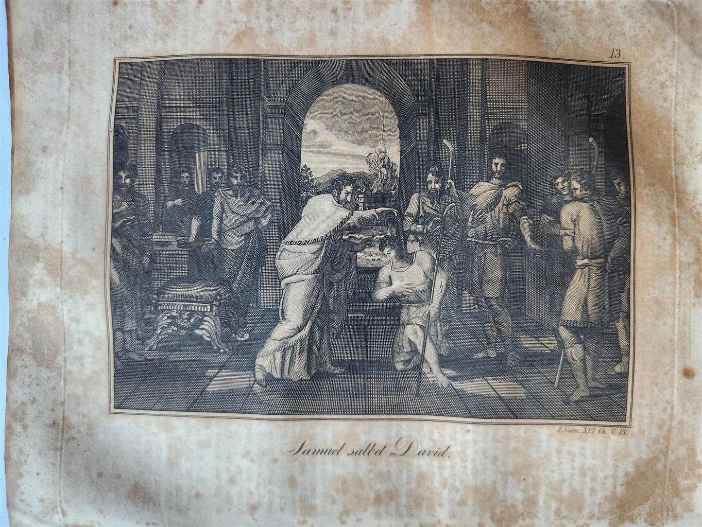 1828 BIBLE in GERMAN ILLUSTRATED antique PHILADELPHIA AMERICANA