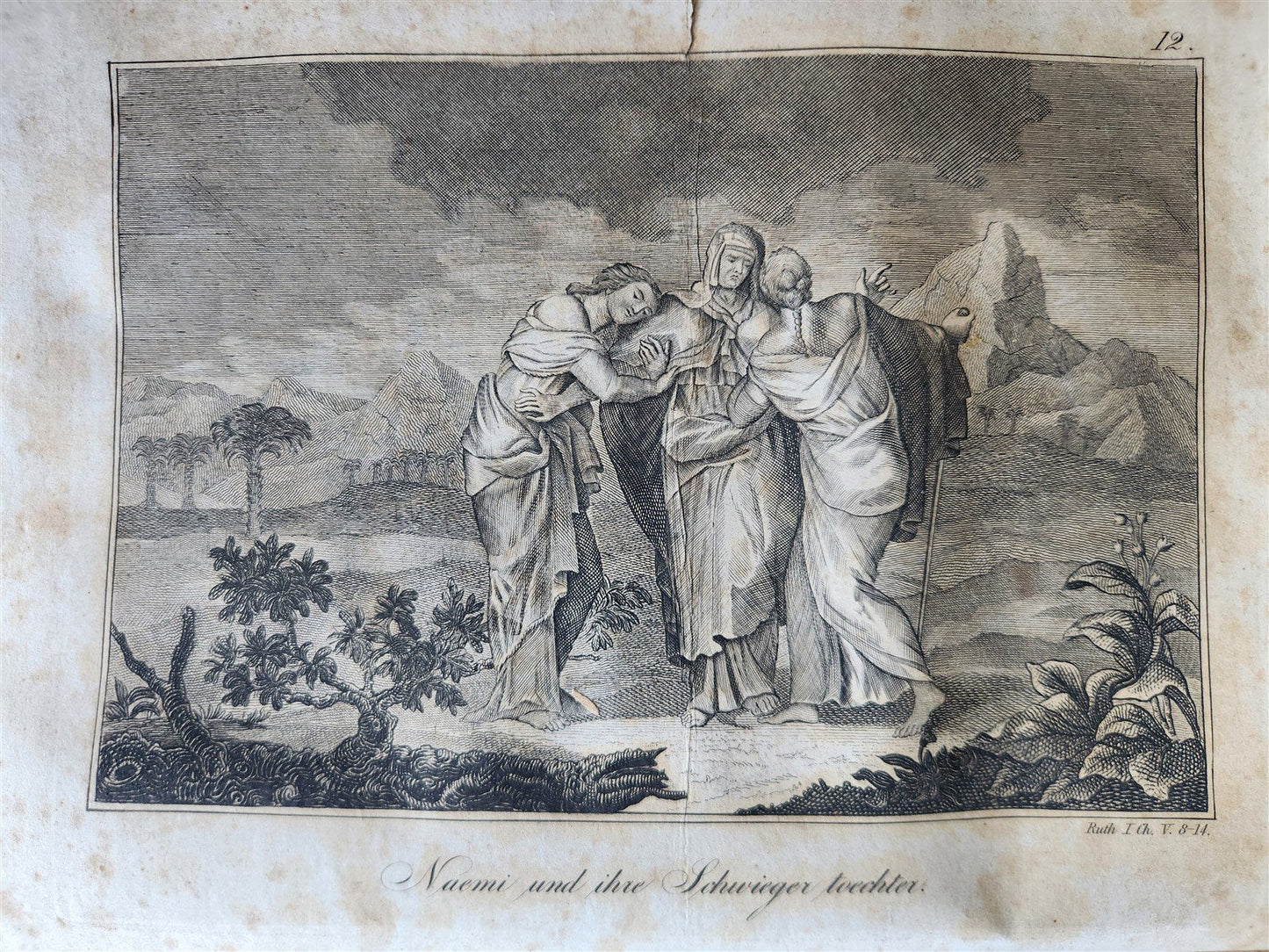 1828 BIBLE in GERMAN ILLUSTRATED antique PHILADELPHIA AMERICANA