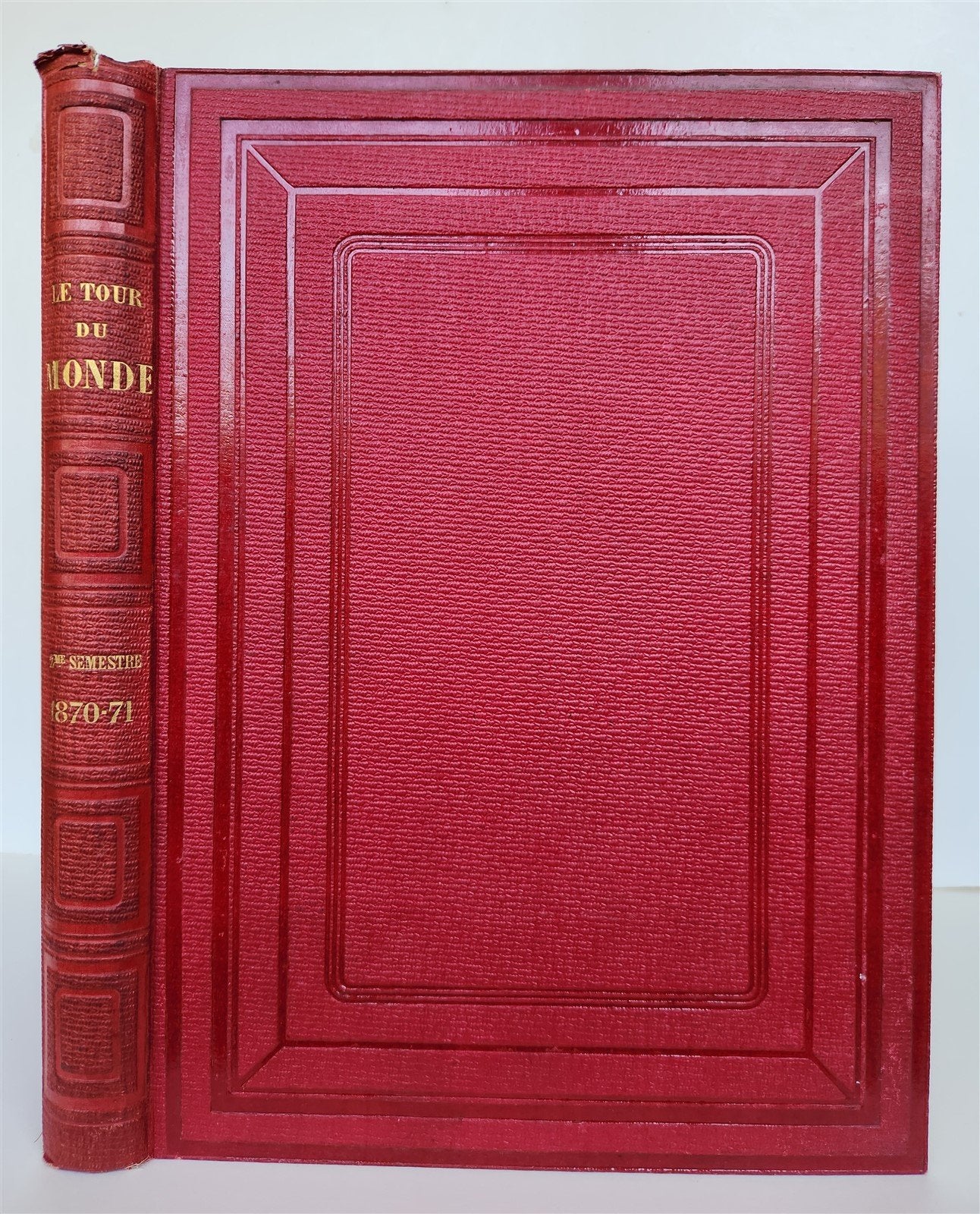 1871 HISTORY of VOYAGES TOUR DE MONDE ILLUSTRATED antique INDO-CHINA & INDIA