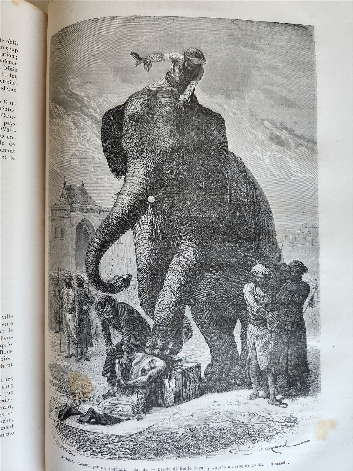 1871 HISTORY of VOYAGES TOUR DE MONDE ILLUSTRATED antique INDO-CHINA & INDIA