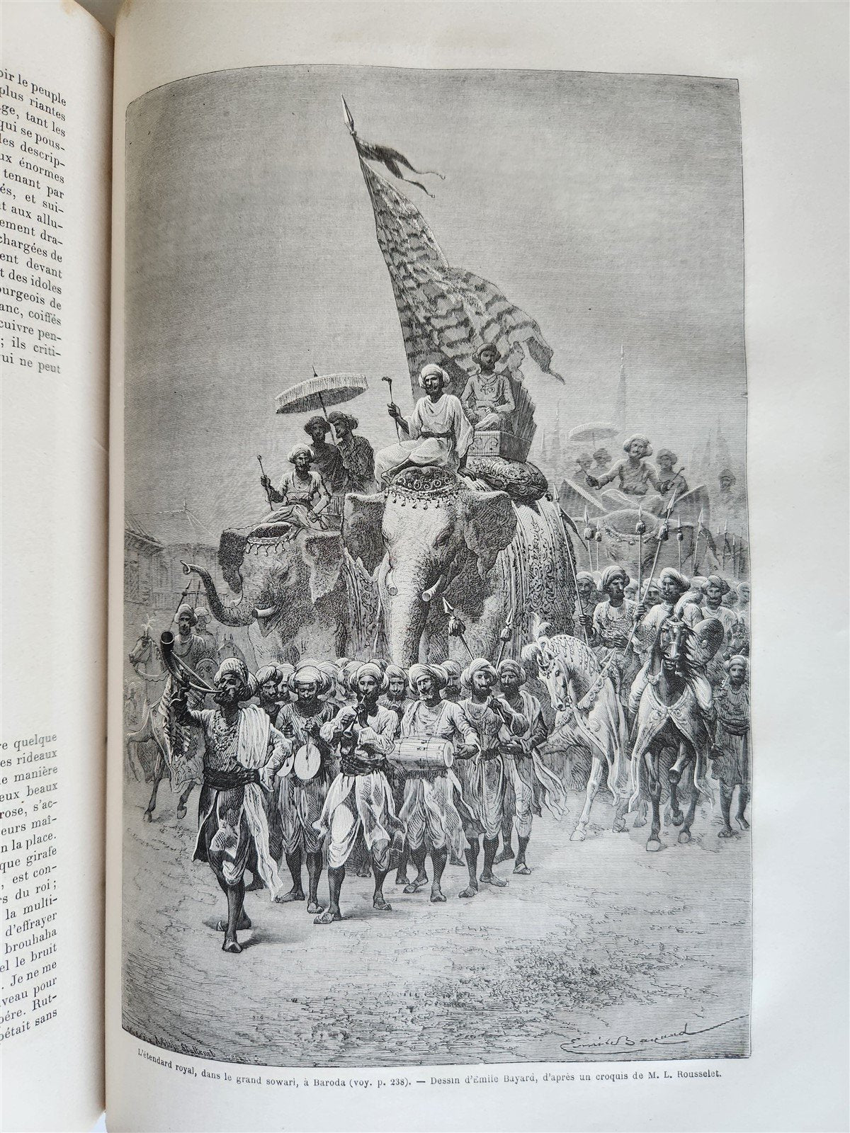 1871 HISTORY of VOYAGES TOUR DE MONDE ILLUSTRATED antique INDO-CHINA & INDIA